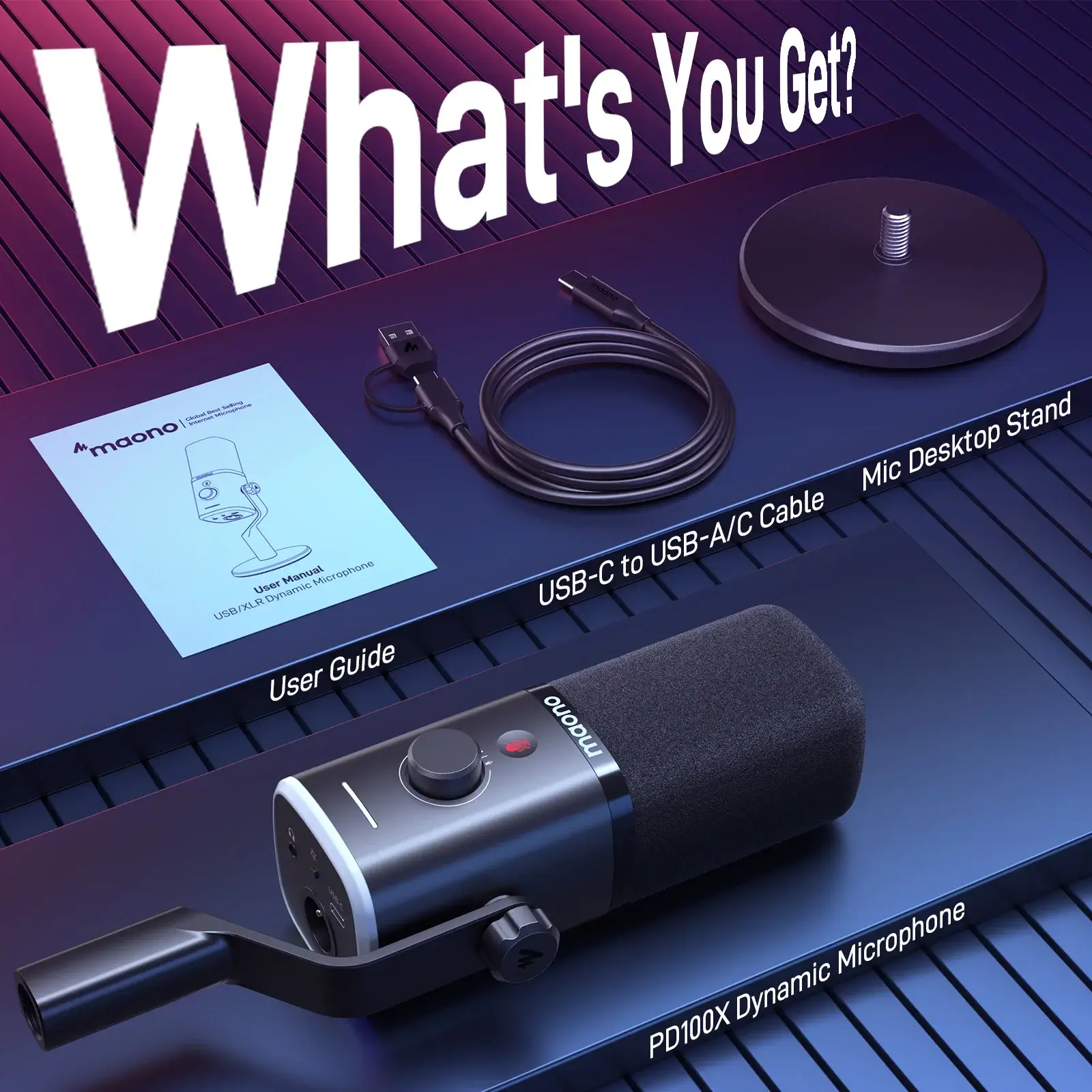 MAONO PD100X Dynamic RGB Gaming Microphone - Image 8