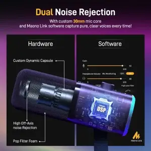 MAONO PD100X Dynamic RGB Gaming Microphone - Thumbnail Image 3