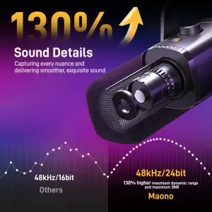 MAONO PD100X Dynamic RGB Gaming Microphone - Thumbnail Image 5
