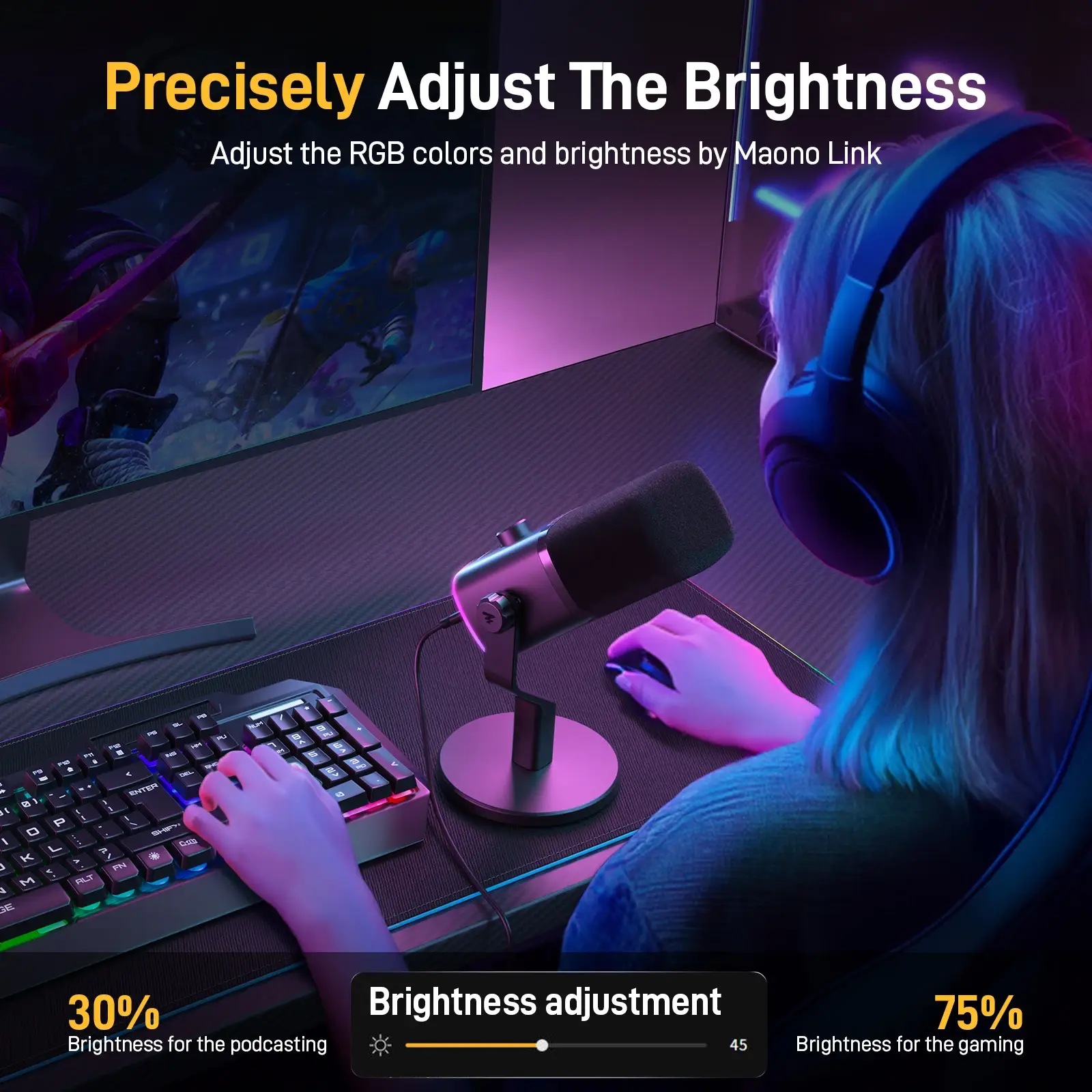 MAONO PD100X Dynamic RGB Gaming Microphone - Image 7