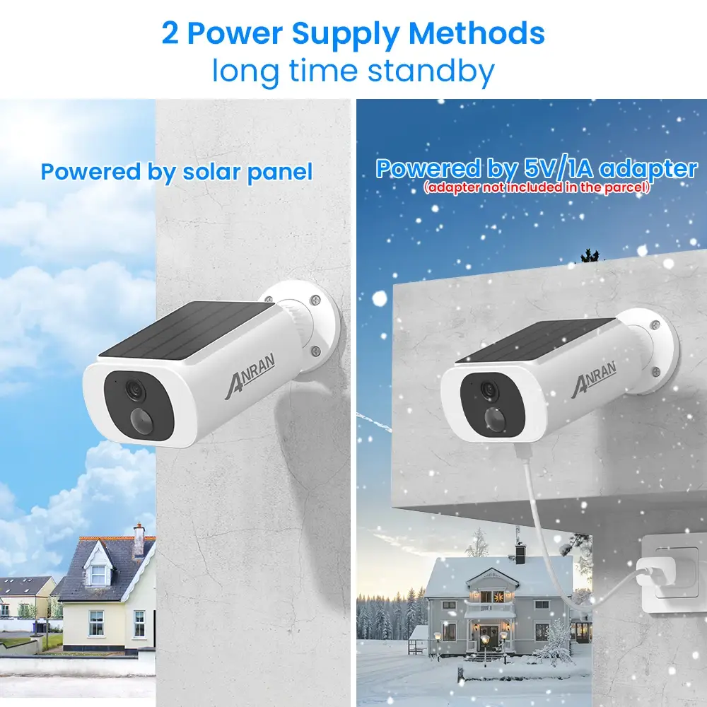 ANRAN 2K Solar Outdoor WiFi Security Camera - Image 6