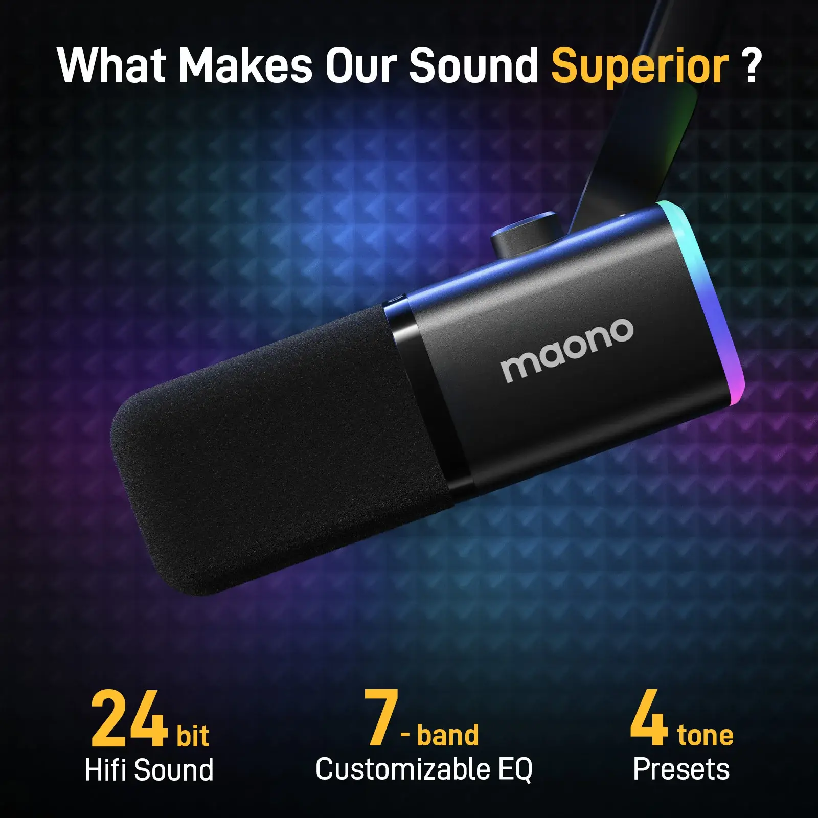 MAONO PD100X Dynamic RGB Gaming Microphone - Image 4