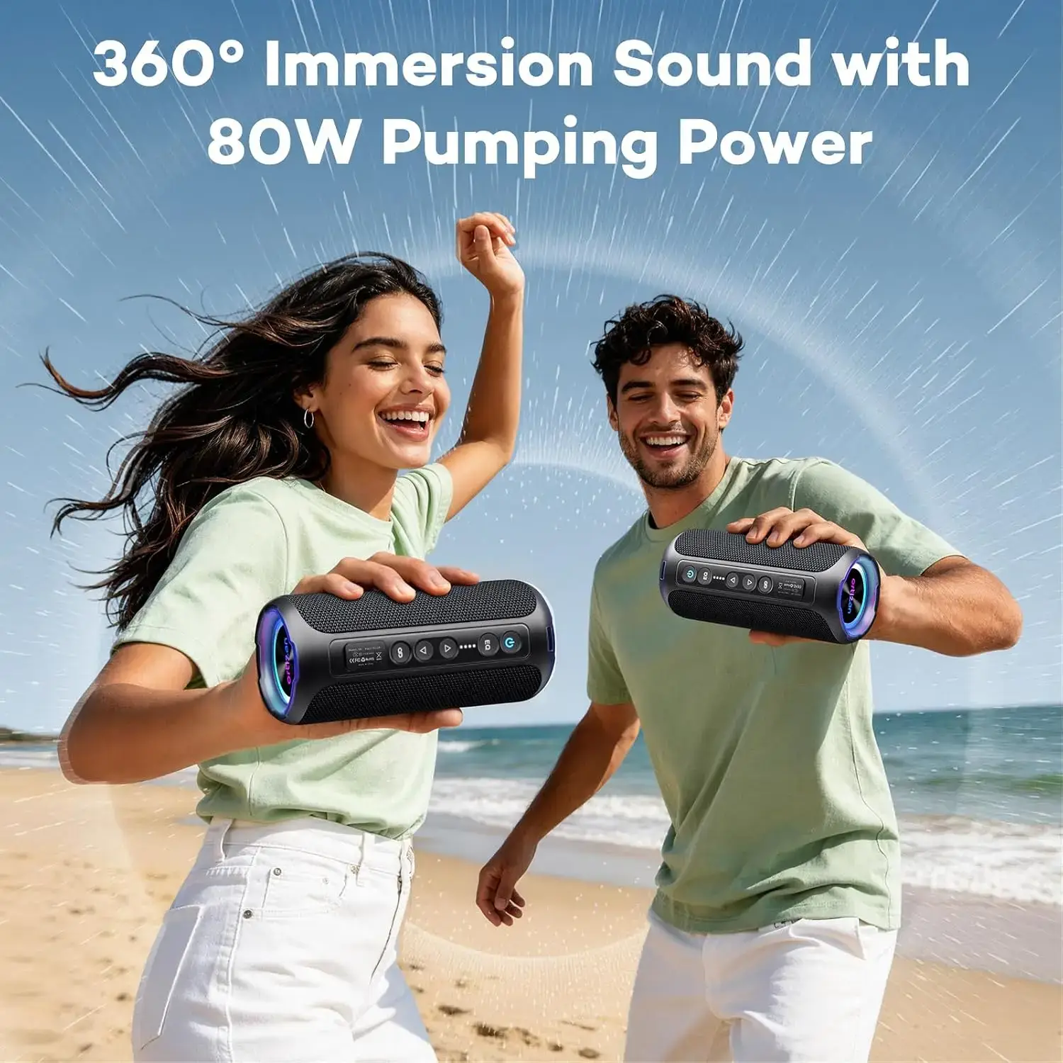 Ortizan 40W Peak Bluetooth Portable Speaker - Image 4