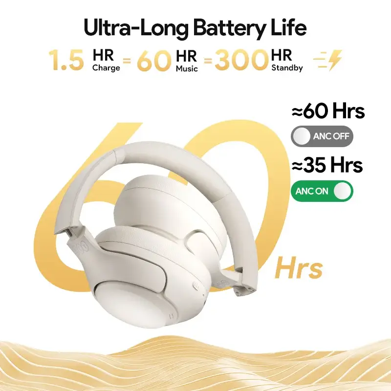 QCY H3 ANC Bluetooth 5.4 Wireless Headphones - Image 6
