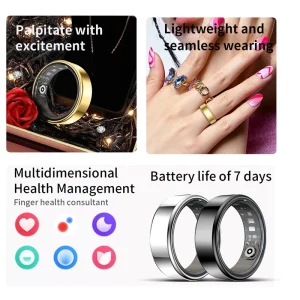 Smart Health Ring with Bluetooth Calling - Thumbnail Image 3