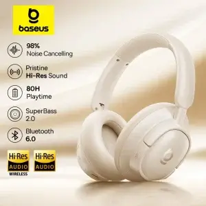 Baseus Bass Bluetooth 6.0 ANC Wireless Headphones