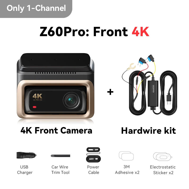 DDPAI Z60 Pro 4K Front & Rear Dash Cam - Image 11