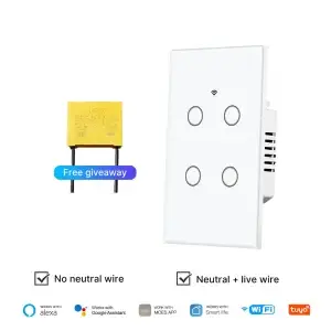 Tuya WiFi Smart Switch No Neutral Wire - Thumbnail Image 9