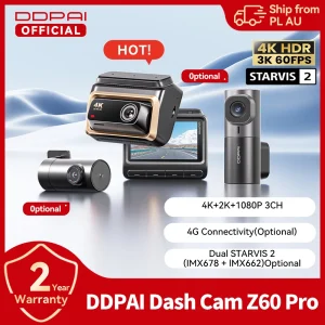 DDPAI Z60 Pro 4K Front & Rear Dash Cam - Thumbnail Image 2