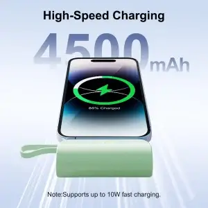 4500mAh Mini Power Bank Dual USB-C Charger