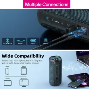 Ortizan 40W TWS Bluetooth Portable Speaker - Thumbnail Image 6
