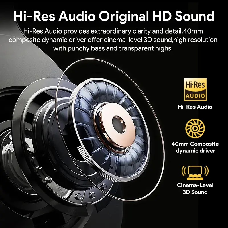 QCY H3 ANC Bluetooth 5.4 Wireless Headphones - Image 4