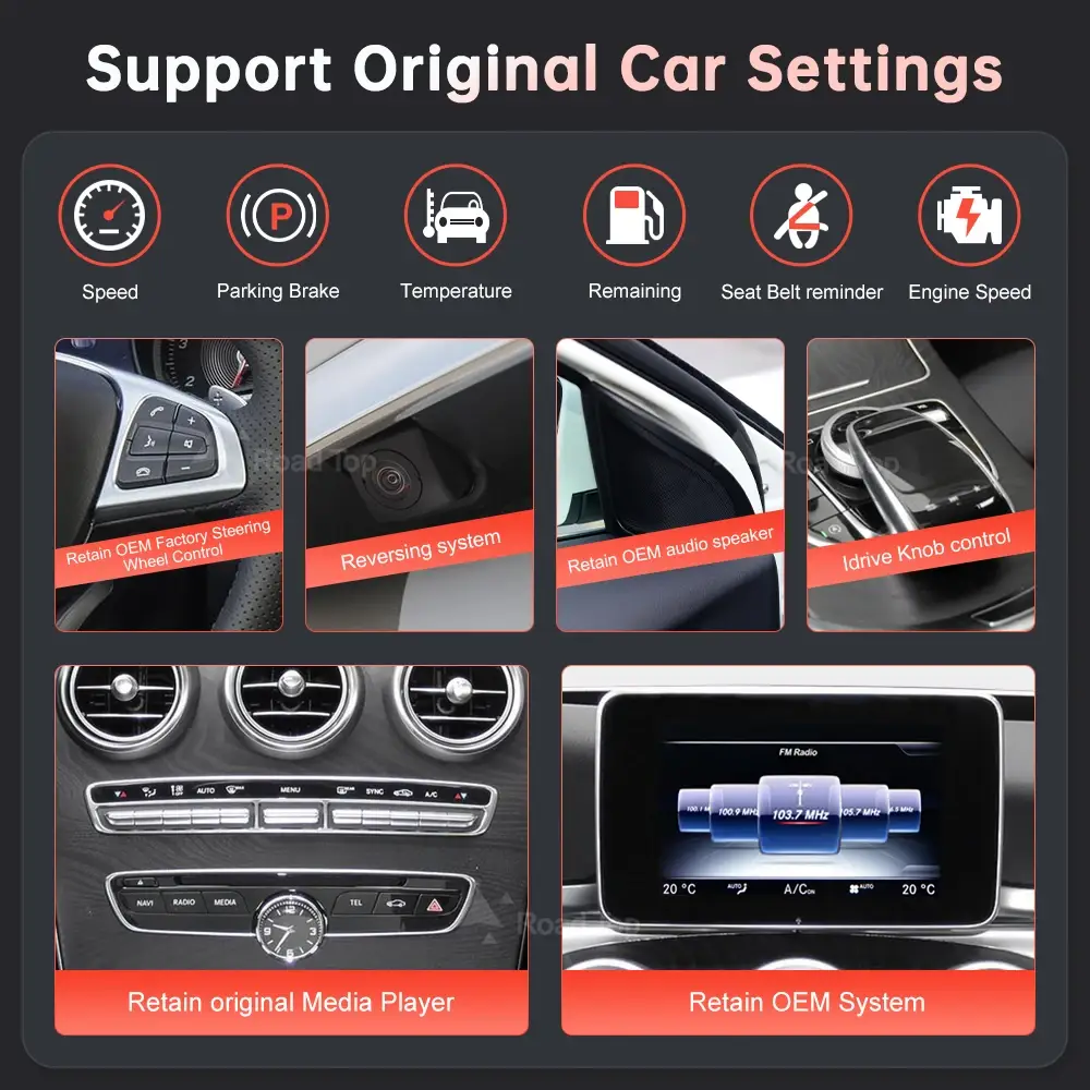 Wireless CarPlay Screen for Mercedes-Benz NTG5.0 - Image 5