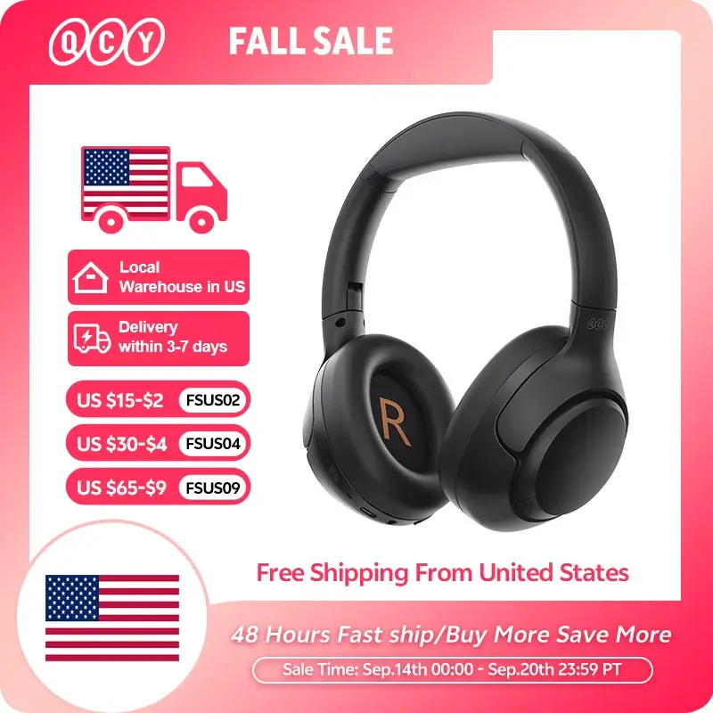 QCY H3 ANC Bluetooth 5.4 Wireless Headphones - Image 2