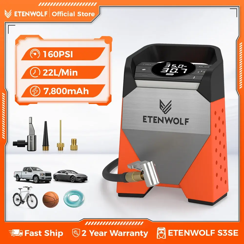 ETENWOLF ZEPHYR S3C Portable Air Compressor - Image 1