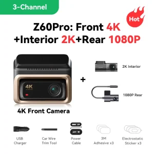 DDPAI Z60 Pro 4K Front & Rear Dash Cam - Thumbnail Image 13