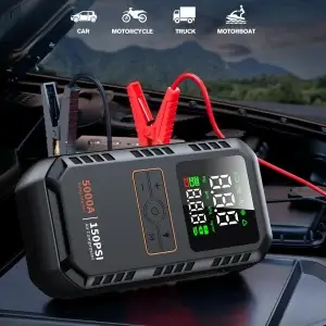 4-in-1 5000A Car Jump Starter with Air Pump - Thumbnail Image 2