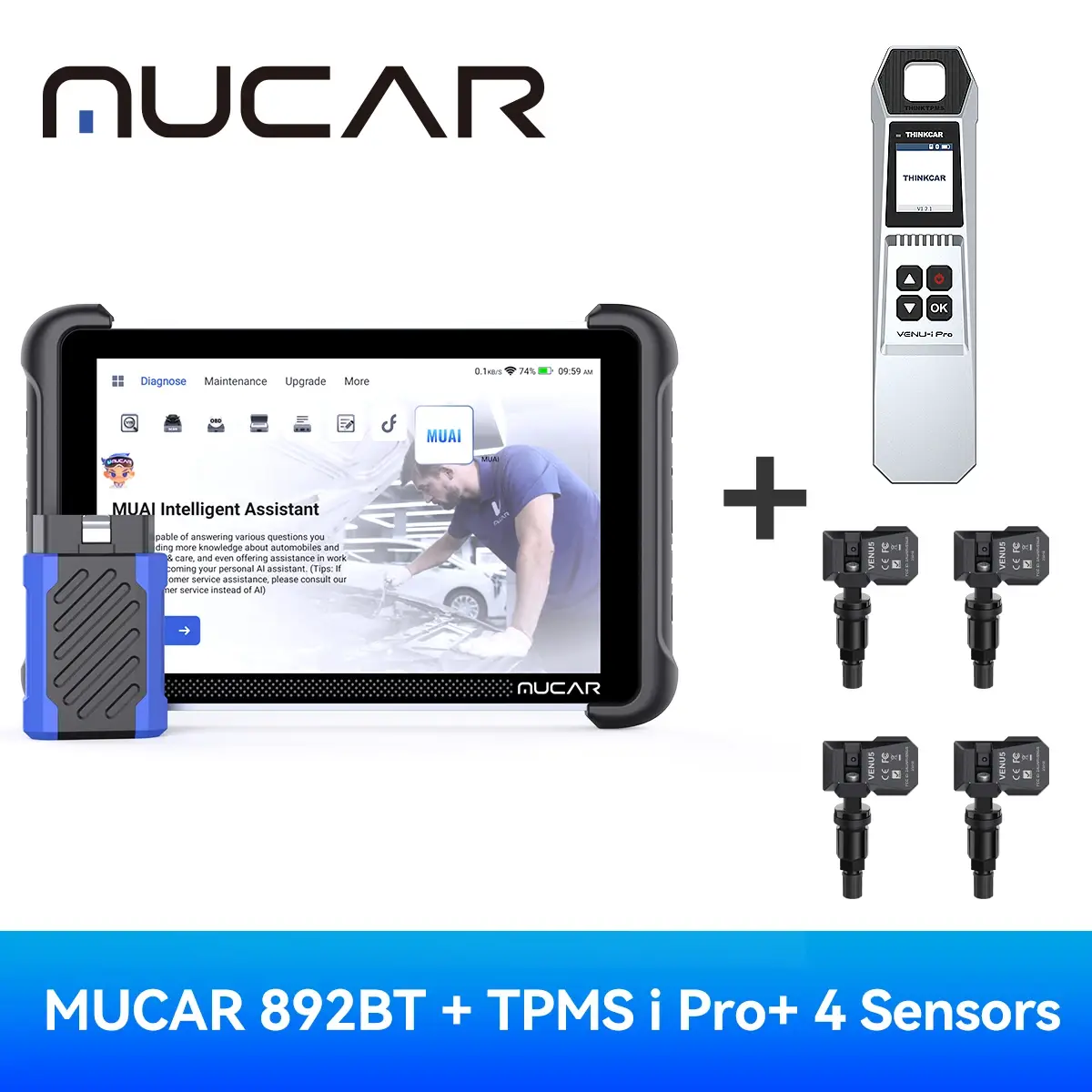 MUCAR 892BT AI OBD2 Bi-Directional Scanner - Image 7