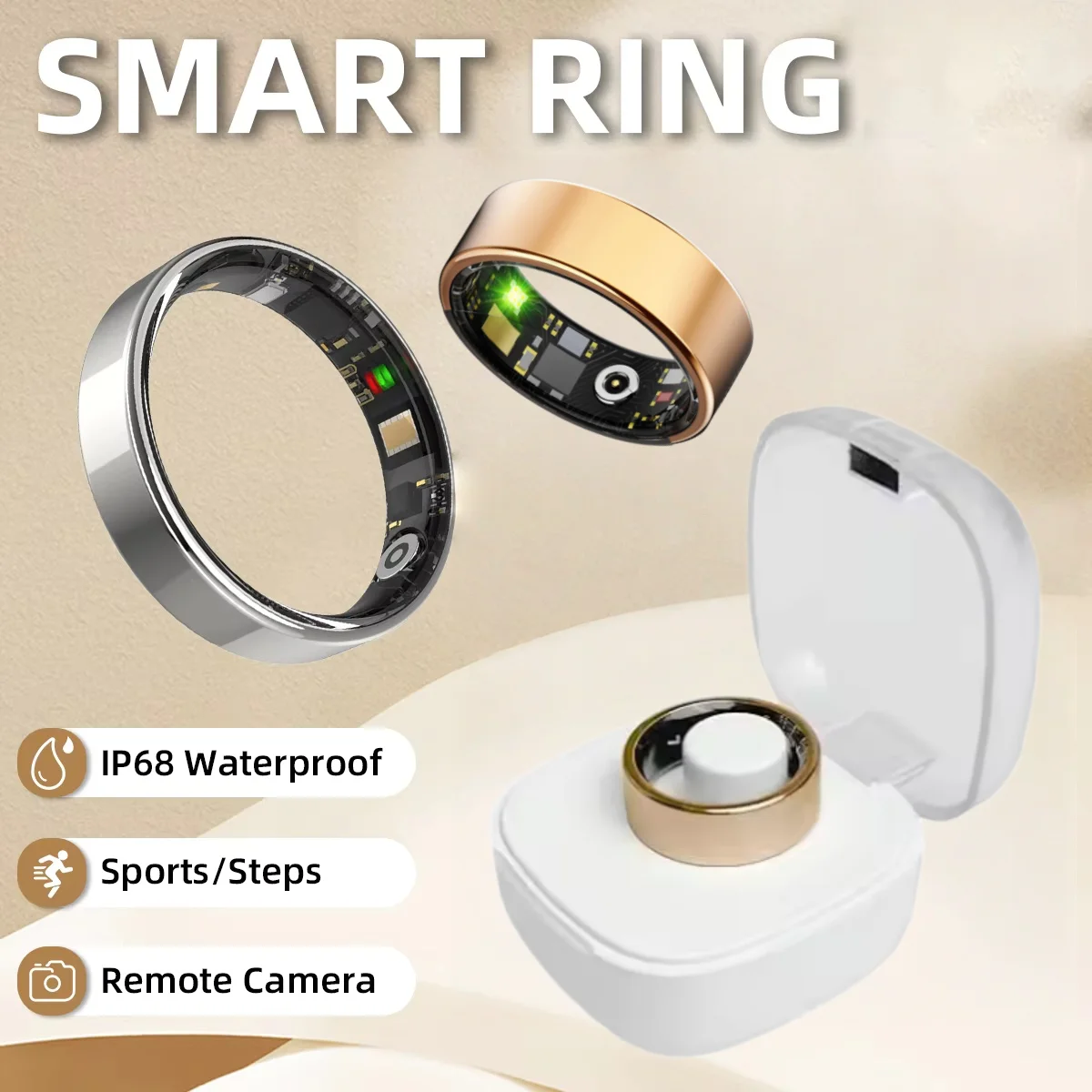 Smart Health Ring with Bluetooth Calling - Image 1