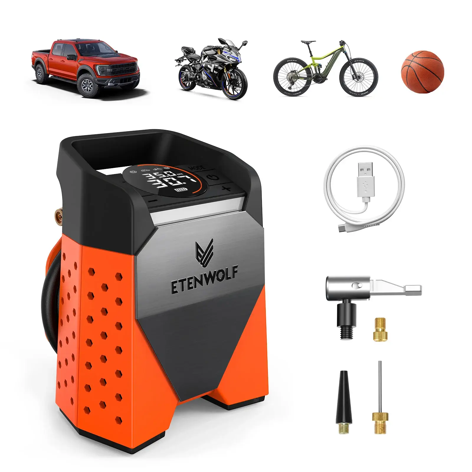 ETENWOLF ZEPHYR S3C Portable Air Compressor - Image 7