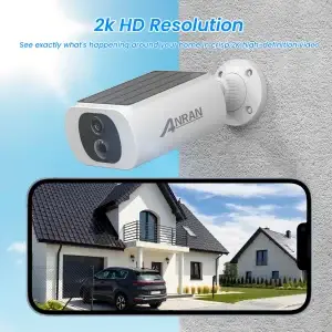 ANRAN 2K Solar Outdoor WiFi Security Camera - Thumbnail Image 1