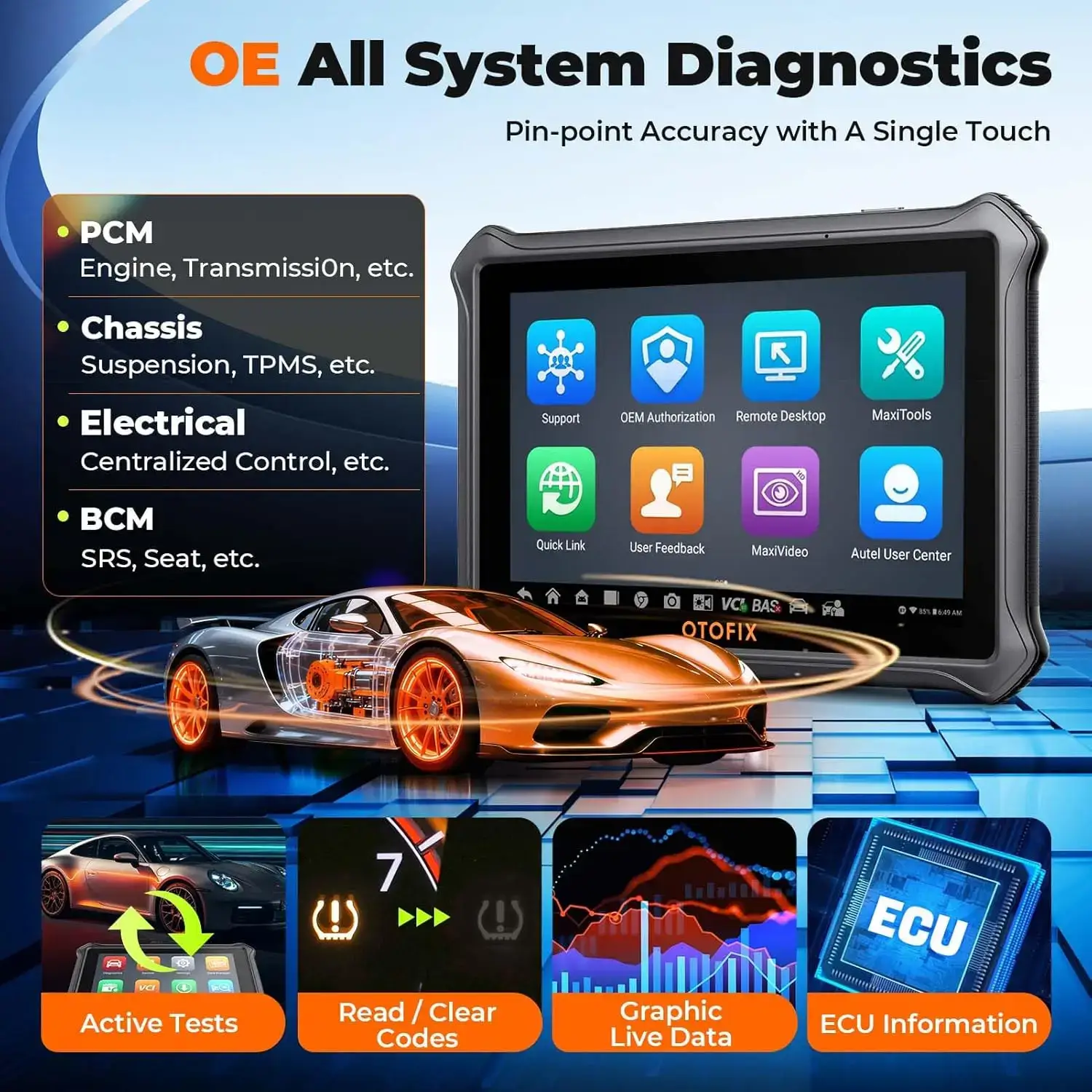 OTOFIX D1 Lite OBD2 Bi-Directional Scanner - Image 3