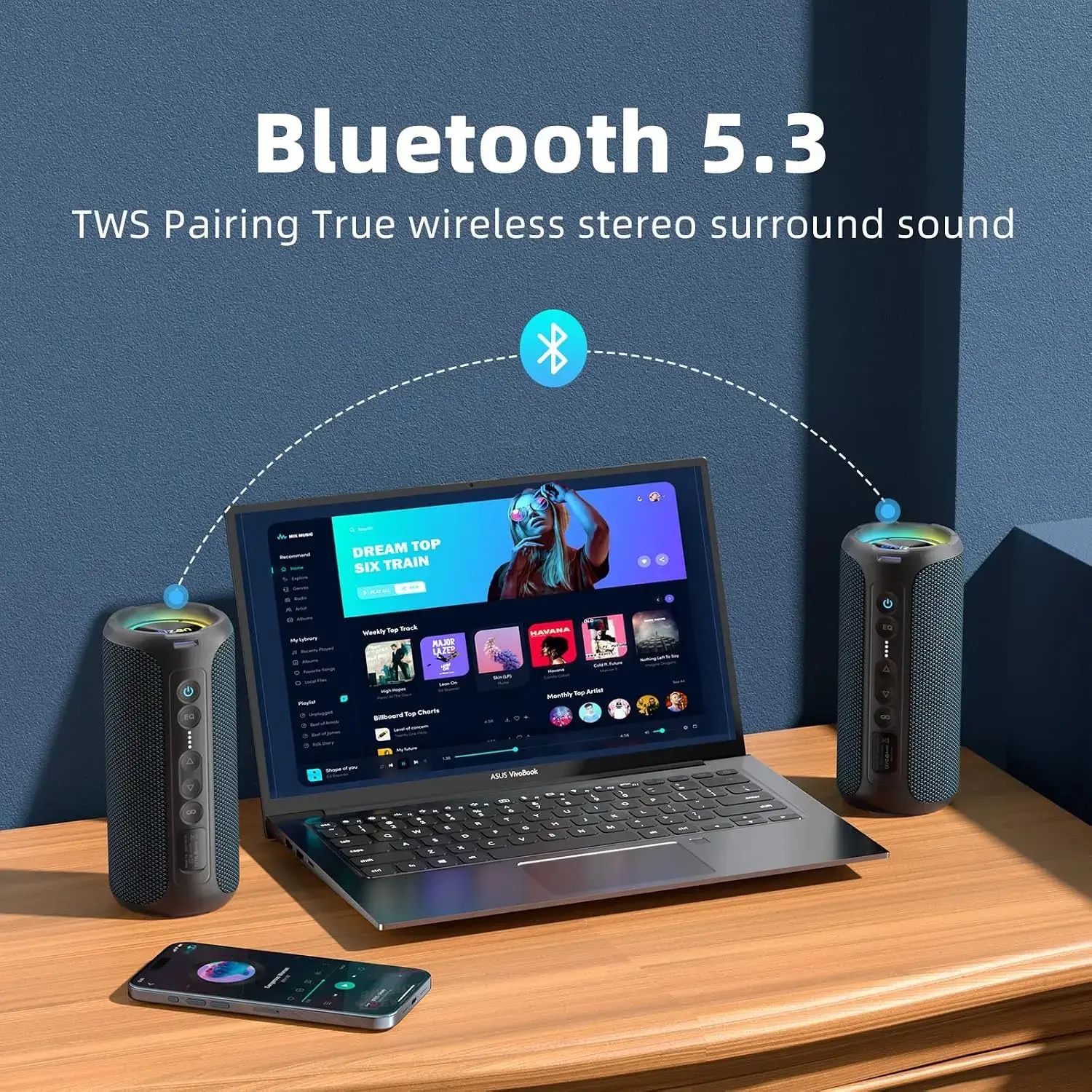 Ortizan 40W TWS Bluetooth Portable Speaker - Image 5