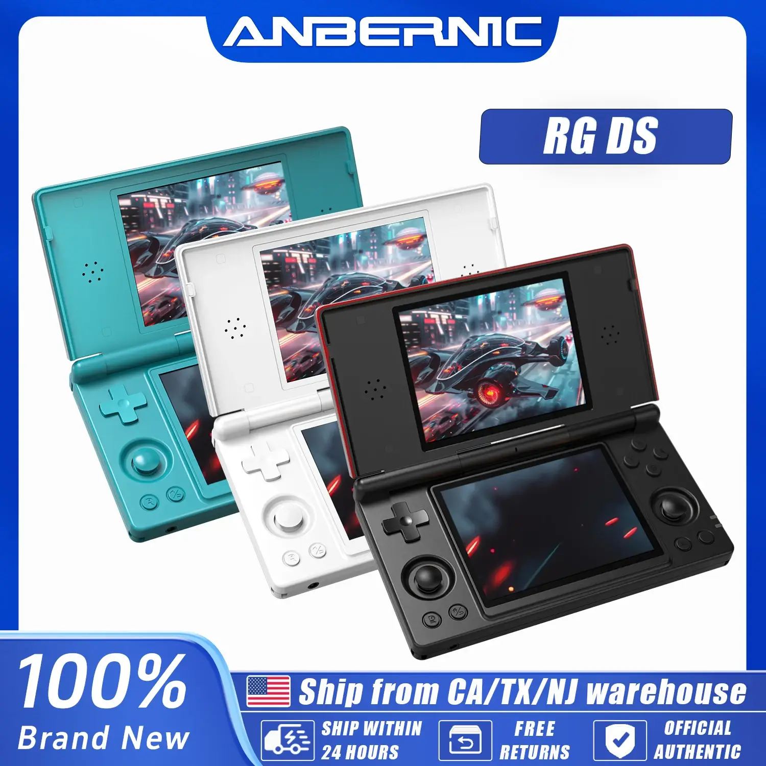 ANBERNIC RG DS Dual Screen Gaming Console - Image 1