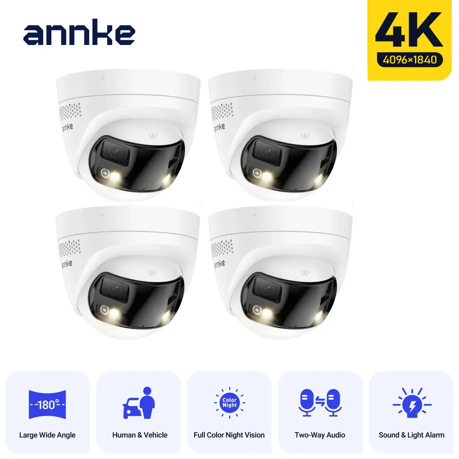 ANNKE 4K 8MP PoE Dual Lens Security Camera - Image 1