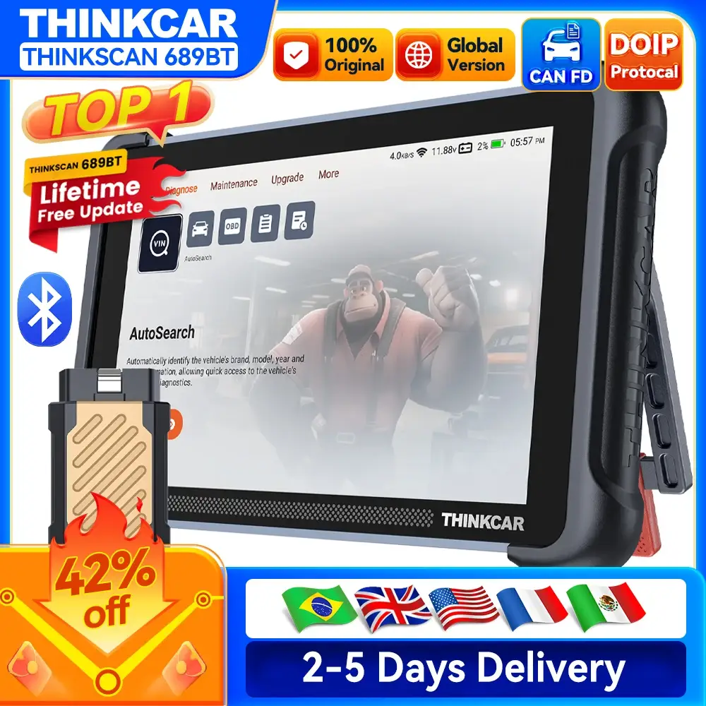 THINKCAR THINKSCAN 689BT OBD2 Diagnostic Tool - Image 1