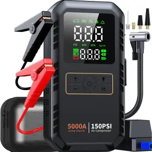 4-in-1 5000A Car Jump Starter with Air Pump