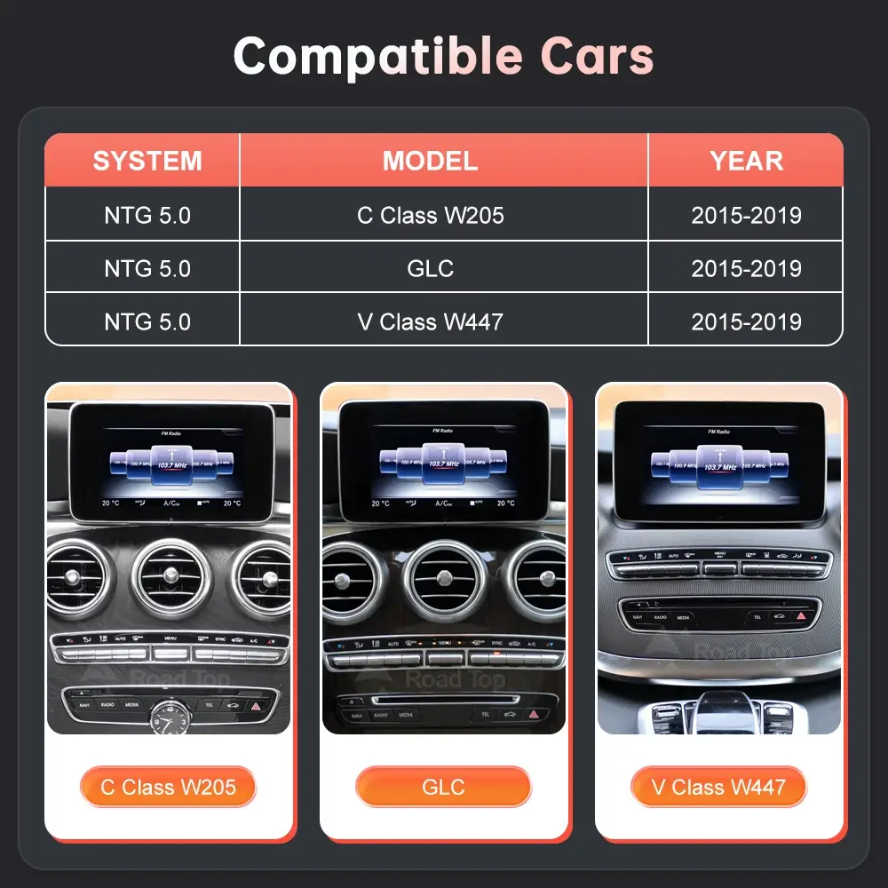 Wireless CarPlay Screen for Mercedes-Benz NTG5.0 - Image 2