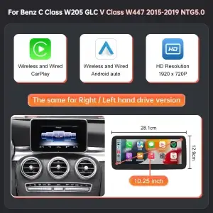Wireless CarPlay Screen for Mercedes-Benz NTG5.0 - Thumbnail Image 7