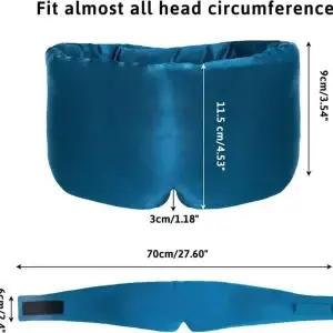 100% Mulberry Silk Sleeping Mask Light Blocking - Thumbnail Image 4