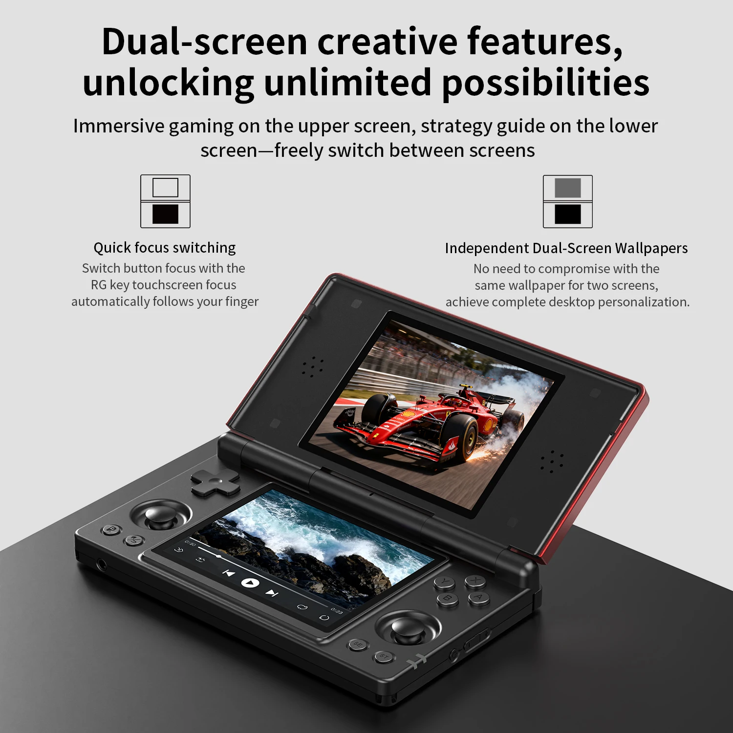 ANBERNIC RG DS Dual Screen Gaming Console - Image 7