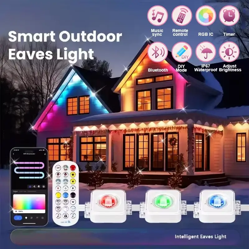 150FT Smart RGBIC Permanent Outdoor Lights - Image 1