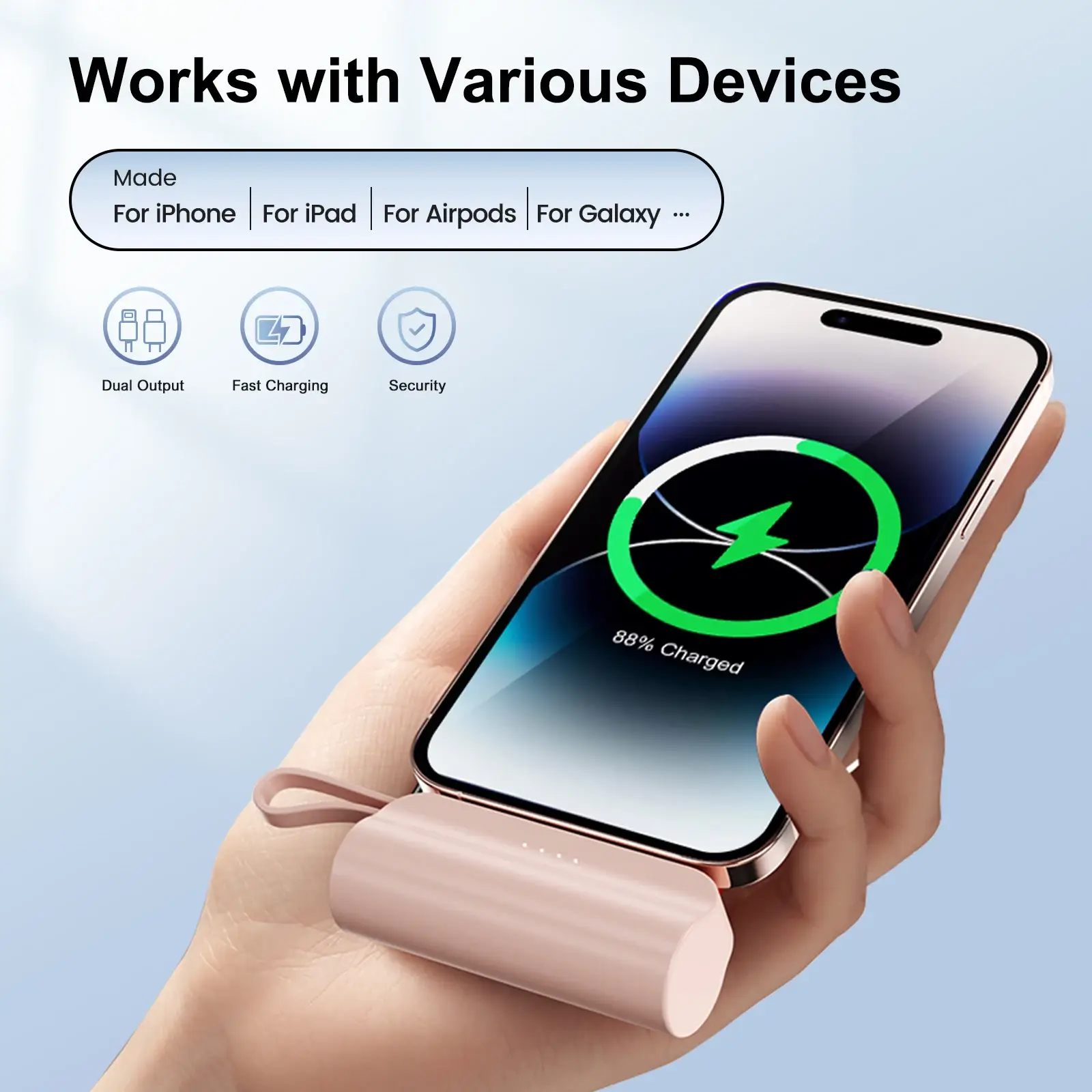 4500mAh Mini Power Bank Dual USB-C Charger - Image 5