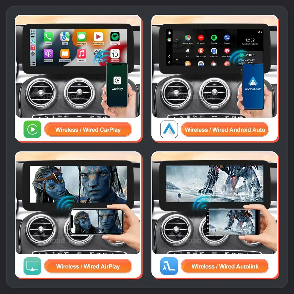 Wireless CarPlay Screen for Mercedes-Benz NTG5.0 - Image 4