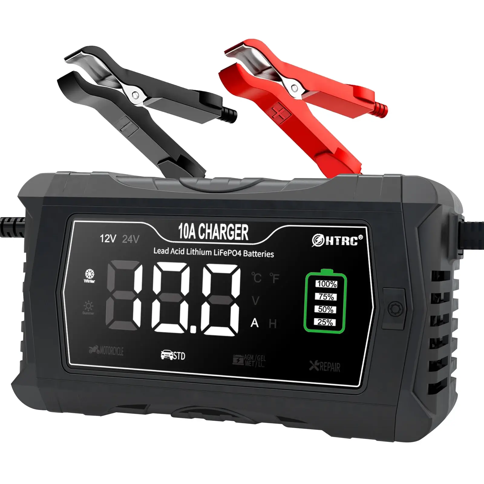 HTRC 12V-24V 35A Smart Car Battery Charger - Image 9
