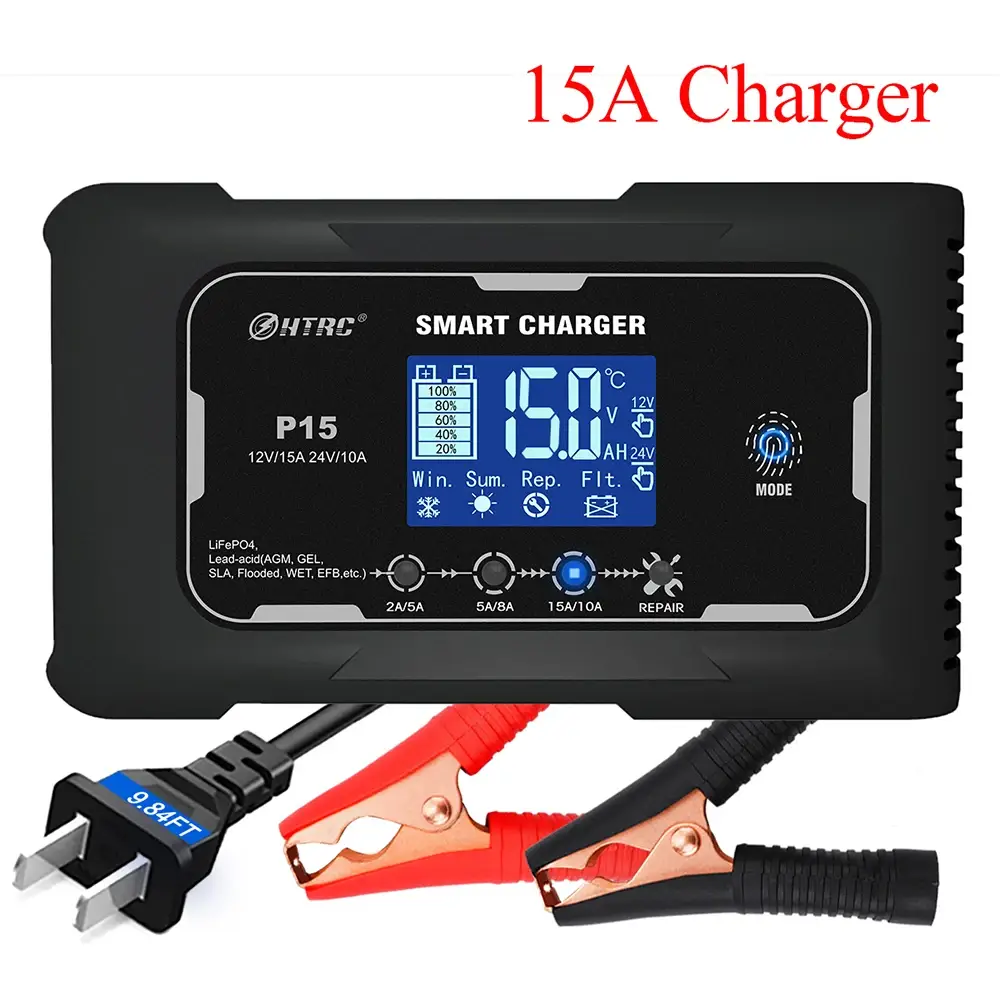 HTRC 12V-24V 35A Smart Car Battery Charger - Image 12