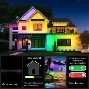 150FT Smart RGBIC Permanent Outdoor Lights - Thumbnail Image 4
