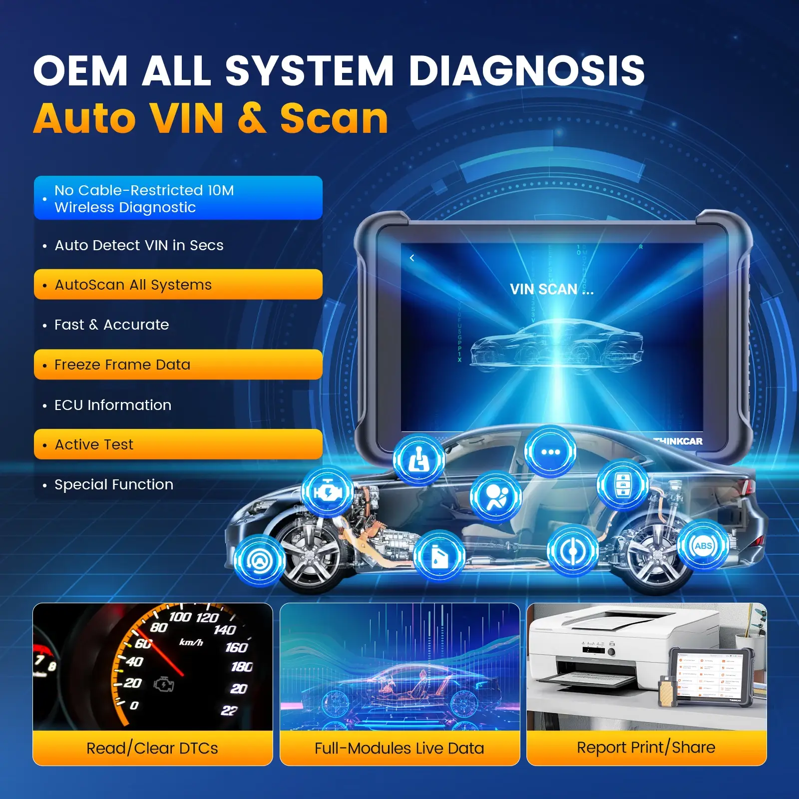 THINKCAR THINKSCAN 689BT OBD2 Diagnostic Tool - Image 4