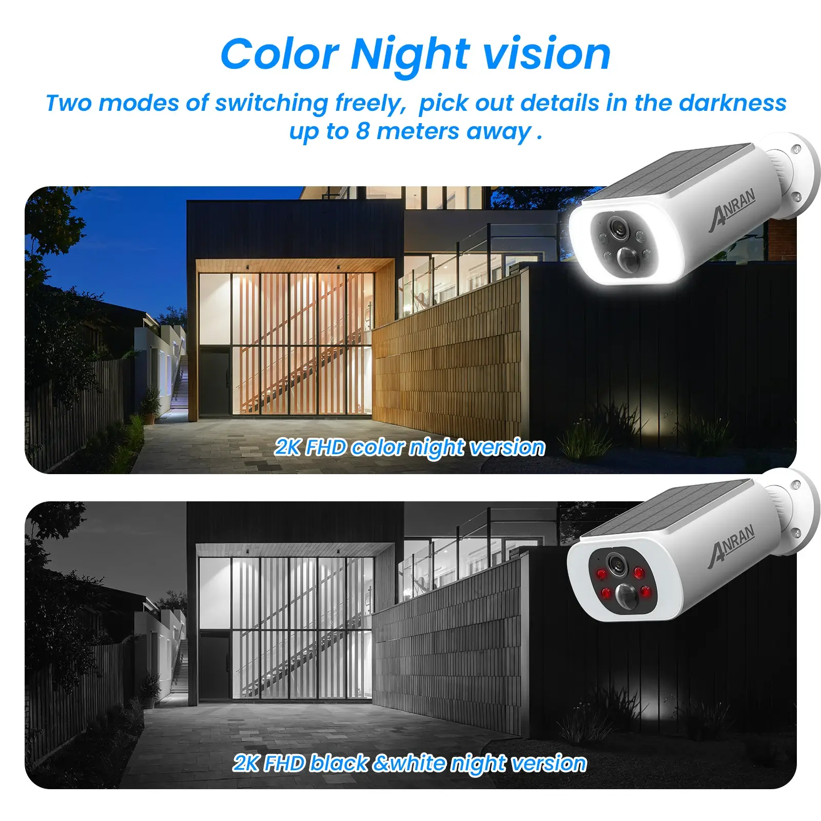 ANRAN 2K Solar Outdoor WiFi Security Camera - Image 7