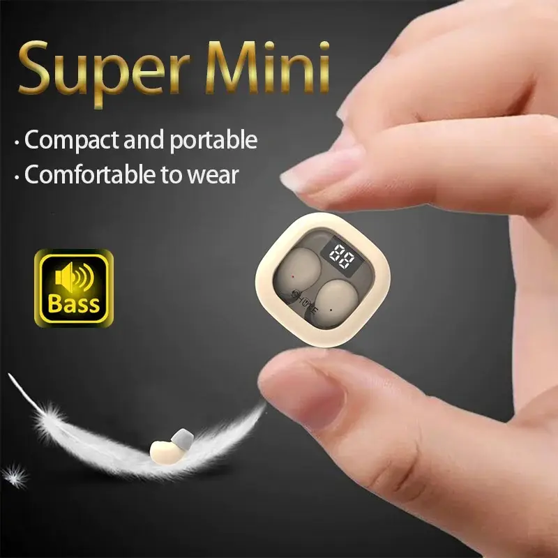 SK Mini Invisible Bluetooth Sleep Earbuds - Image 1