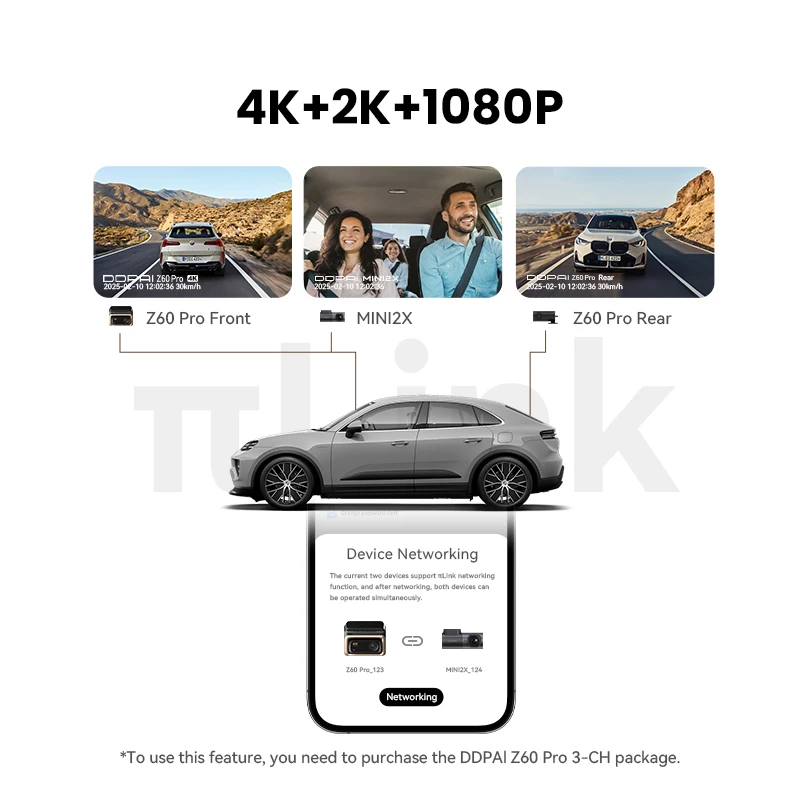 DDPAI Z60 Pro 4K Front & Rear Dash Cam - Image 5