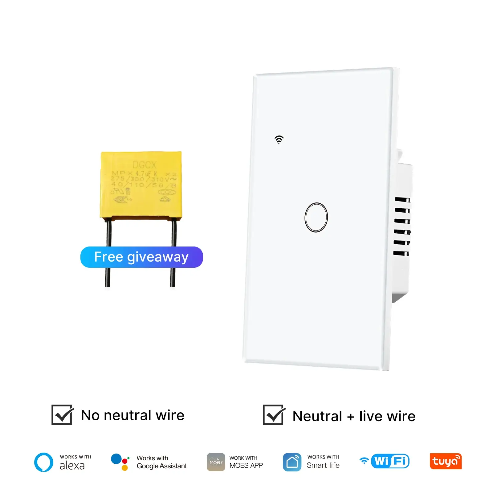 Tuya WiFi Smart Switch No Neutral Wire - Image 10