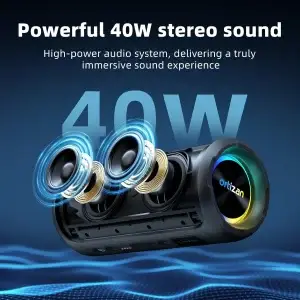 Ortizan 40W TWS Bluetooth Portable Speaker - Thumbnail Image 2